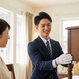 訪問時は「今日は来てくれてありがとう」と、快く迎え入れていただけます。
