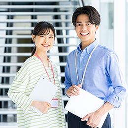 できることから始めて、少しずつステップアップできる環境です！