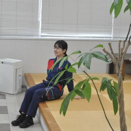 休憩スペースもあり、体力的に無理なく働けます。