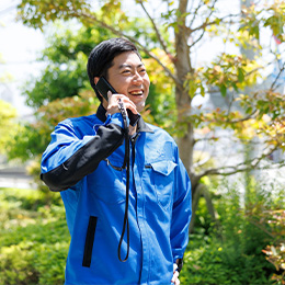 土地の所有者様とのコミュニケーションが大切です。まずは元気よくあいさつするところから始めましょう！