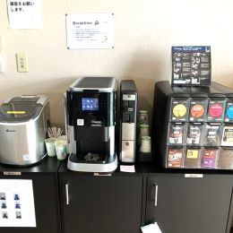 カフェスペースで、ホッとくつろぎのひとときを。