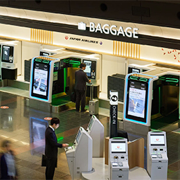 チェックインや手荷物の預け入れのシステム化も、当社が担当しました。