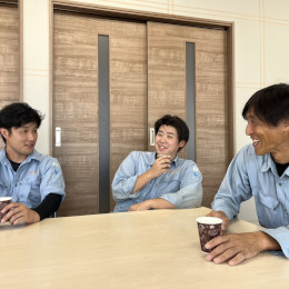 20代の若手社員や、40代のベテラン社員がバランス良く在籍しています！