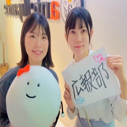 合同就職説明会での1枚です♪
パンフレットや、掲示物も全部自作！
グッズデザインなども行います！
