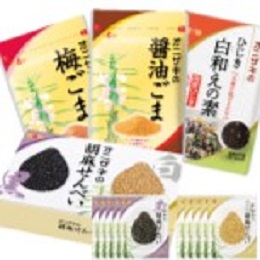 「家庭ですぐに食べられる」美味しいごま商品。