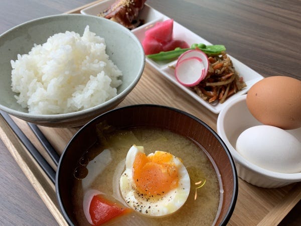 ランチメニュー「たまごかけ御膳」