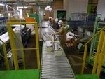 エアコン室内機解体ライン